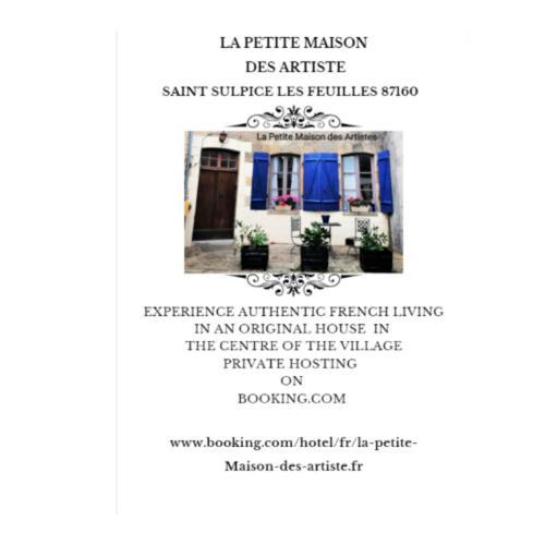 Villa La Petite Maison des Artiste à Saint-Sulpice-les-Feuilles Extérieur photo